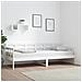 Dormeuse Bianca In Legno Massello Di Pino 80x200 Cm - Foto miniatura 8