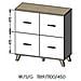 LOTTA KOM110 4D WOT+B credenza per soggiorno 4 porta /porte - Foto miniatura 2
