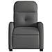 Poltrona Elettrica Reclinabile Grigio Scuro in Tessuto - Foto miniatura 8
