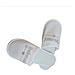Pantofole Bianche ""bridesmaid"" Per Feste Di Addio Al Nubilato E Spa Silver - Foto miniatura 3