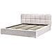 Letto Contenitore Bouclé Baston 180 X 200 Cm Beige Chiaro - Foto miniatura 4