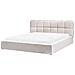 Letto Contenitore Bouclé Baston 180 X 200 Cm Beige Chiaro - Foto miniatura 5