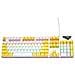 Tastiera Meccanica Cablata Retroilluminata Arcobaleno Interruttore Blu Hot-swappable 104 Tasti White+yellow - Foto miniatura 1