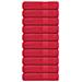 Asciugamani 10 pz Rossi 50x100 cm 360 g/m² 100% Cotone - Foto miniatura 1