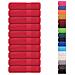 Asciugamani 10 pz Rossi 50x100 cm 360 g/m² 100% Cotone - Foto miniatura 2