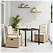 Set da Pranzo per Giardino 3 pcs Beige polyrattan - Foto miniatura 2