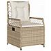Set da Pranzo per Giardino 3 pcs Beige polyrattan - Foto miniatura 6