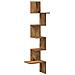 Mensola Angolare Legno Vecchio 32x32x127,5 cm Legno Multistrato - Foto miniatura 1