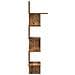Mensola Angolare Legno Vecchio 32x32x127,5 cm Legno Multistrato - Foto miniatura 5