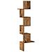 Mensola Angolare Legno Vecchio 32x32x127,5 cm Legno Multistrato - Foto miniatura 6