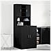 Mobile per lavatrice 2 pcs Rovere nero 70.5 x 71.5 x 181.5 cm - Foto miniatura 2