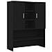 Mobile per lavatrice 2 pcs Rovere nero 70.5 x 71.5 x 181.5 cm - Foto miniatura 6