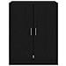 Mobile per lavatrice 2 pcs Rovere nero 70.5 x 71.5 x 181.5 cm - Foto miniatura 9