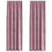 Tende con tende 2 pcs Rosa scuro 140 x 225 cm Velluto - Foto miniatura 1