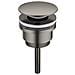 Scarico Per Lavabo In Ottone - Scarico Pop-up A Vite Con Ampio Coperchio Grey - Foto miniatura 2