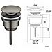 Scarico Per Lavabo In Ottone - Scarico Pop-up A Vite Con Ampio Coperchio Grey - Foto miniatura 4