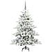 Albero di Natale Artificiale con Rami Pieghevoli Bianco 150 cm - Foto miniatura 3