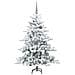 Albero di Natale Artificiale con Rami Pieghevoli Bianco 150 cm - Foto miniatura 5