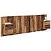Testata con Comodino 3 pcs Legno vecchio Legno multistrato - Foto miniatura 3