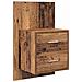 Testata con Comodino 3 pcs Legno vecchio Legno multistrato - Foto miniatura 6