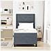 Letto a molle con materasso Grigio scuro 90 x 190 cm Velluto - Foto miniatura 4