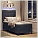 Letto a molle con materasso Grigio scuro 90 x 190 cm Velluto - Foto miniatura 5