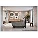 Vasca Da Bagno Freestanding Da Design 170x78cm Centro Stanza Resina Acrilica Trasparente B-tech Penelope Grigio - Foto miniatura 1