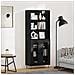 Credenza 2 pcs Rovere Nero Legno multistrato - Foto miniatura 2