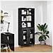 Credenza 2 pcs Rovere Nero Legno multistrato - Foto miniatura 4