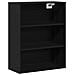 Credenza 2 pcs Rovere Nero Legno multistrato - Foto miniatura 5