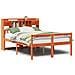 Letto Libreria senza Materasso Marrone Cera 140x200 cm in Pino - Foto miniatura 1