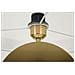 Lampada Da Terra Coin In Ferro Oro Con Dettaglio A Moneta E Paralume Bianco - Foto miniatura 3
