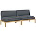 Set di divani con cuscino Antracite 240 x 92 x 69 cm - Foto miniatura 1