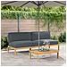 Set di divani con cuscino Antracite 240 x 92 x 69 cm - Foto miniatura 2
