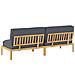 Set di divani con cuscino Antracite 240 x 92 x 69 cm - Foto miniatura 8