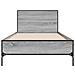 Struttura letto con testata Sonoma grigio 80 x 200 cm - Foto miniatura 4