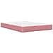 Struttura letto con materasso Rosa 140 x 200 cm Velluto - Foto miniatura 5