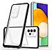 Custodia Trasparente 3in1 Per Samsung Galaxy A73, Cover Frame Gel Nera - Foto miniatura 2
