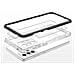 Custodia Trasparente 3in1 Per Samsung Galaxy A73, Cover Frame Gel Nera - Foto miniatura 6