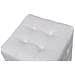 2 Cubi Pouf Imbottiti, Cubo Sgabello, Bianco - Foto miniatura 3