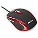 Mouse Ottico Usb 800-1600dpi 6 Tasti + Rotella Rivestimento In Gomma Colore Nero Rosso - Foto miniatura 3