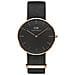 Orologio Donna Oro Rosato Classic Black Cornwall Quadrante Nero Cinturino Tessuto - Foto miniatura 7