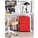 Mobiletto Portaoggetti In Metallo Rosso Con 3 Cassetti Poma - Foto miniatura 2