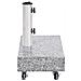 Base Per Ombrellone Grigio Chiaro 45x25x8,3 Cm In Granito - Foto miniatura 3