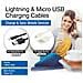 EW1277 cavo Lightning 1 m Nero, Bianco - Foto miniatura 2
