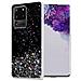 Custodia Compatibile Con Samsung Galaxy S20 Ultra In Nero Con Glitter - Coperchio Protettivo In Silicone Tpu Flessibile Con Glitter Scintillanti - Foto miniatura 1