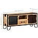 Mobile Porta Tv 110x31x46 Cm In Legno Di Mango Grezzo - Foto miniatura 7