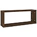 Mensole Cubo Muro 4pz Rovere Marrone 60x15x23 Legno Multistrato - Foto miniatura 3