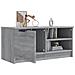 Mobile Tv Grigio Sonoma 80x35x36,5 Cm In Legno Multistrato - Foto miniatura 5