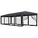 Tenda Per Feste 10 Pareti Laterali In Rete Antracite 3x12m Hdpe - Foto miniatura 2